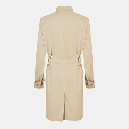 Hugo - Men's  Double-Breasted Weather-Resistant Tailored Fit Trench Coat