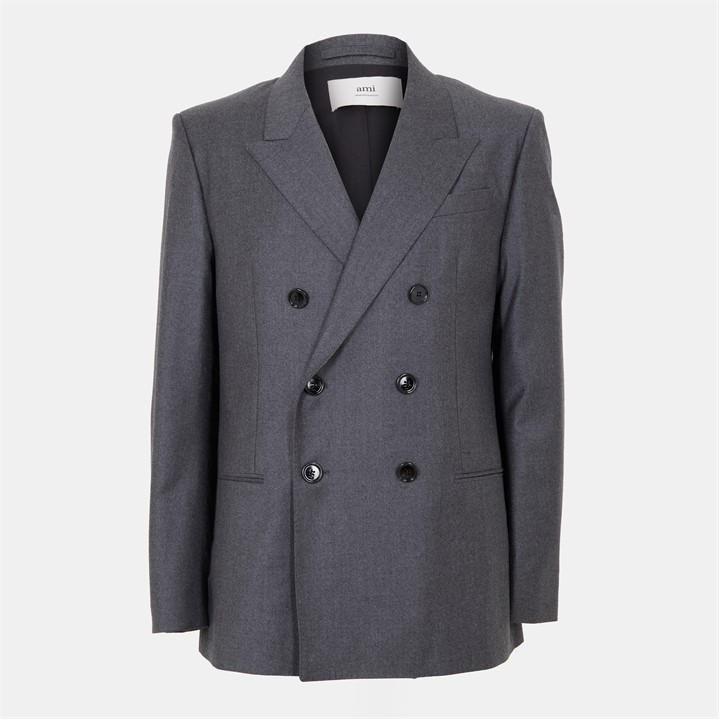 AMI PARIS Men’s Button Blazer – Grey