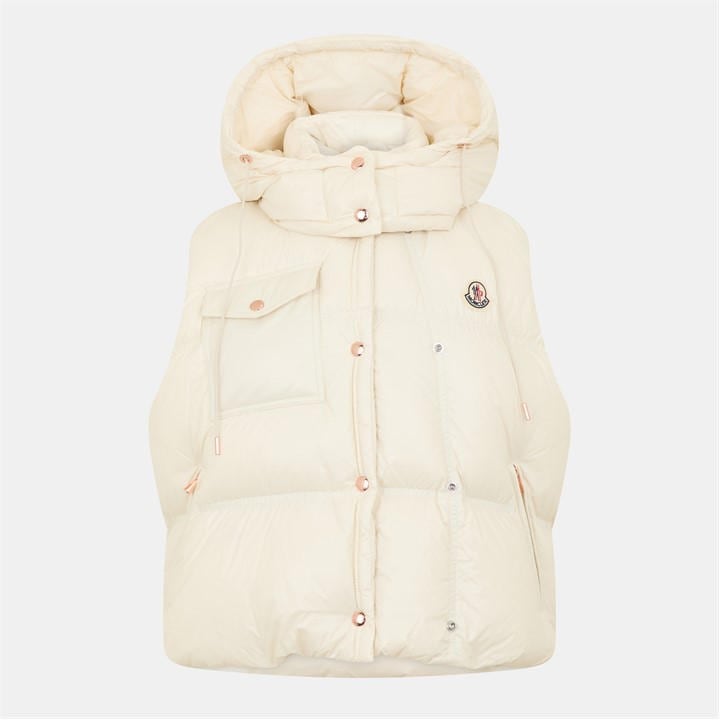 Moncler Women's Cream Quilted Gilet