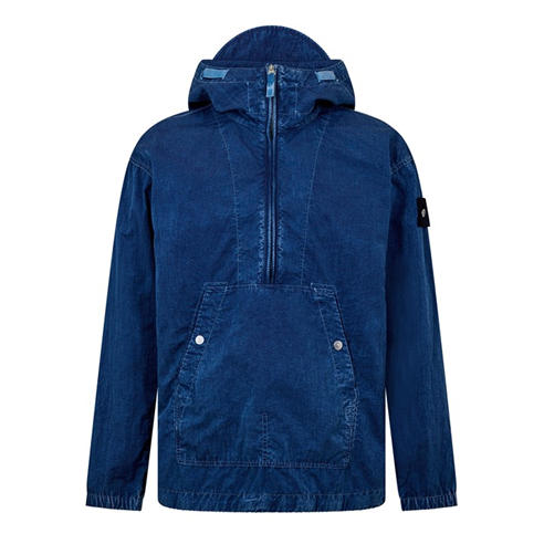STONE ISLAND - Mens Denim Research Indigo-TC Marmo Parka