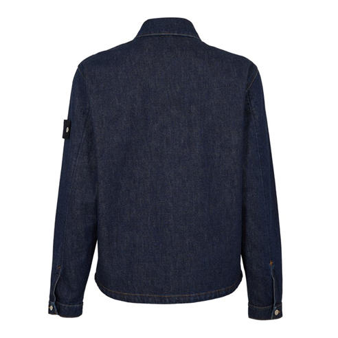 STONE ISLAND - Mens Denim Research Biker Jacket