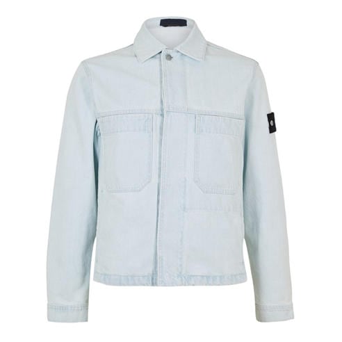 STONE ISLAND - Mens Denim Research Biker Jacket