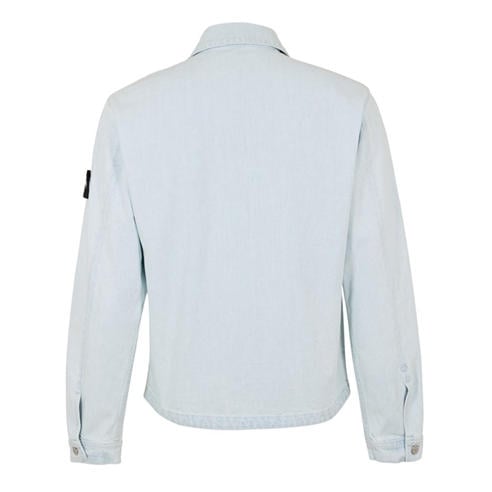 STONE ISLAND - Mens Denim Research Biker Jacket