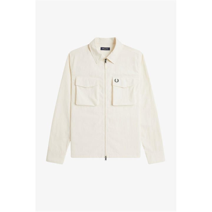 Fred Perry Men's Beige Fred Rpstpzip Ovrsht Sn62