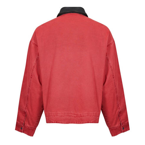 COLE BUXTON - Mens Leather Collar Overshirt
