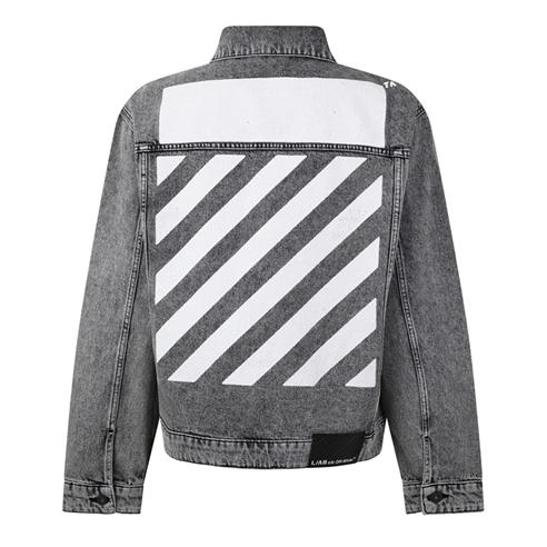 L AB Off White - Men's Diag Denim Jacket