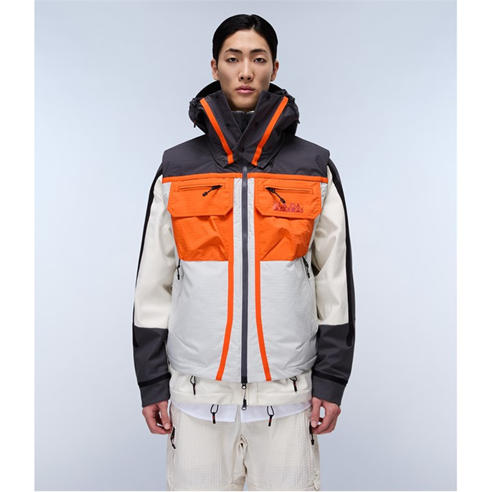 NAPAPIJRI - Men's Tusco Beige Water-Resistant Rain Anorak