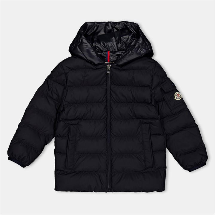 Moncler Unisex Kids Blue Najan Hooded Down Jacket Juniors
