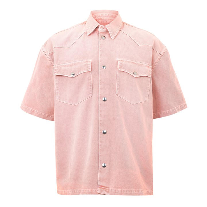 7 For All Mankind Men's Pink Overshirt