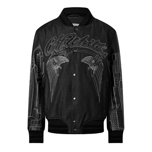 OFF WHITE - Men's Skyline Varsity Jacket