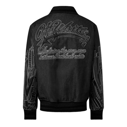 OFF WHITE - Men's Skyline Varsity Jacket