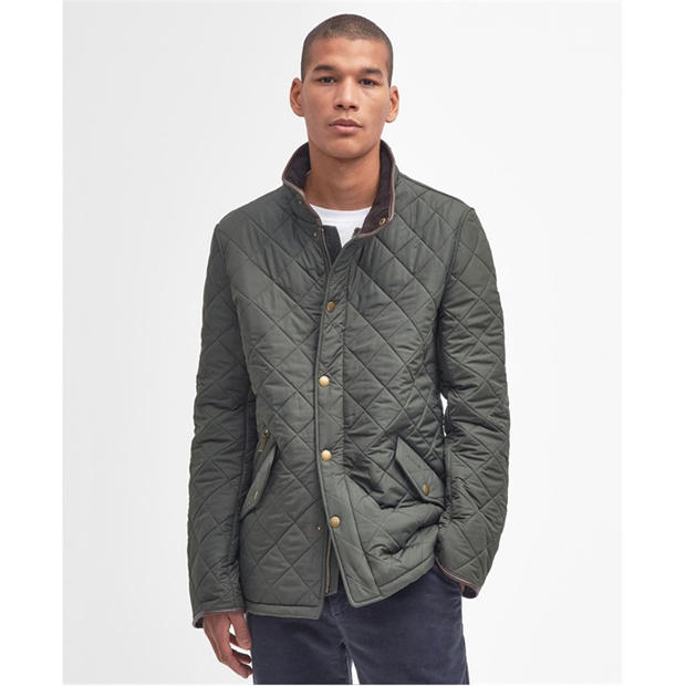 Navy - Barbour - Men's Powell Quilted Jacket