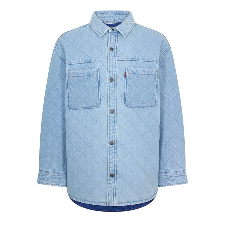 Levis Men's Blue Ingleside Badu Stone Overshirt