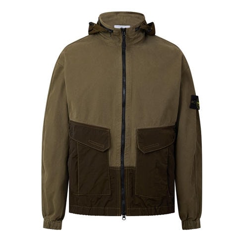 STONE ISLAND - Men's Panama Cotton Overshirt