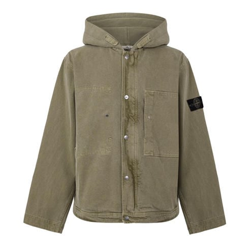 STONE ISLAND - Men's Cotton Gabardine Overshirt