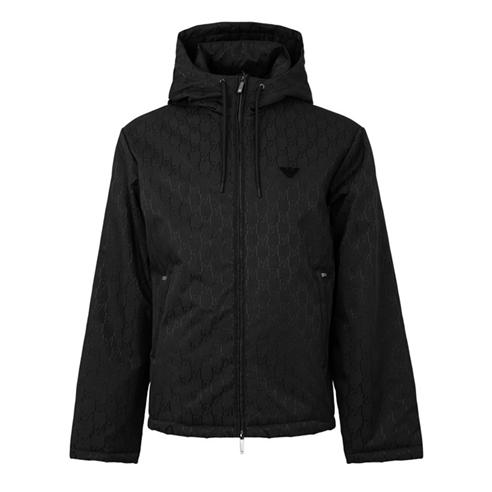 EMPORIO ARMANI - Men's Blouson Full-Zip Hooded Windbreaker