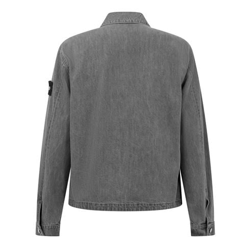 STONE ISLAND - Men's Biker Denim Research Jacket