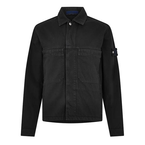 STONE ISLAND - Men's Denim Research Biker Jacket