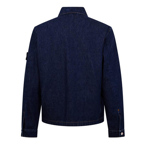 STONE ISLAND - Men's Denim Research Biker Jacket