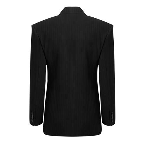 SAINT LAURENT - Men's Wool Pinstripe Double-Breasted Blazer