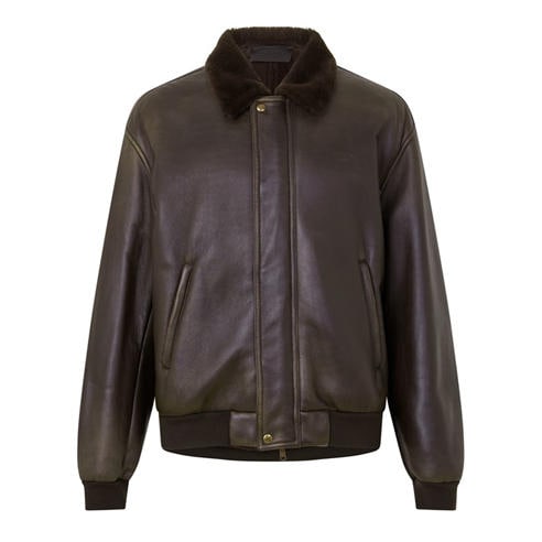 PRADA - Prada Shearling Lthr Sn64