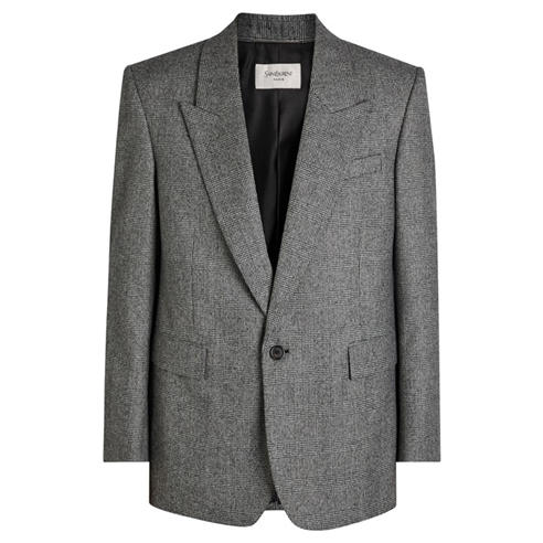 Saint Laurent - SL VESTE UN BOUTON COL CRANTE