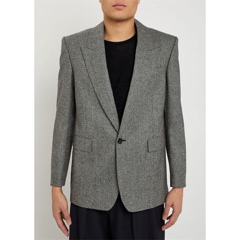 Saint Laurent - SL VESTE UN BOUTON COL CRANTE