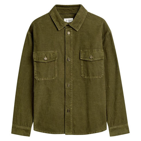 Saint Laurent - Men's Long Cotton Double-Breasted Relaxed-Fit Overshirt