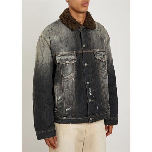 Acne Studios - Men's Shearling Collar Denim Jacket