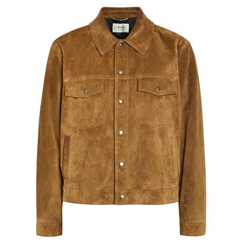 Saint Laurent - Men's Suede Oversized-Fit Leather Jacket
