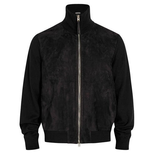 Tom Ford - TF SUEDE MERINO FULL ZIP