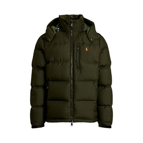 Polo Ralph Lauren - Men's El Cap Water Resistant Duck Down Detachable Hood Short Puffer Jacket