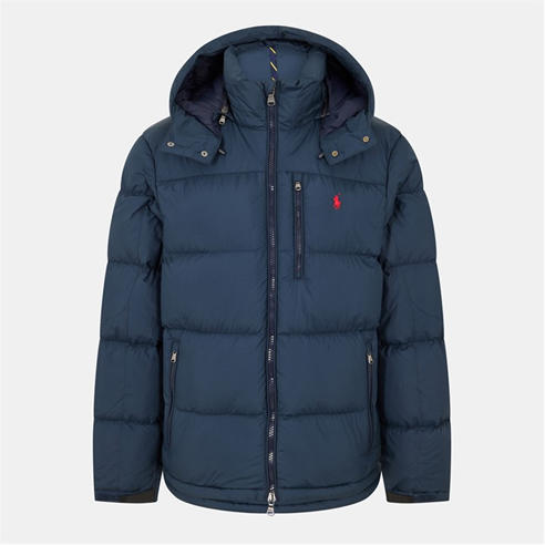 Polo Ralph Lauren - Men's El Cap Water Resistant Duck Down Detachable Hood Short Puffer Jacket