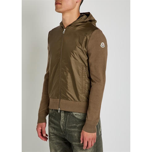 Moncler - Men's Hooded Cotton Slim-Fit Hybrid Jacket