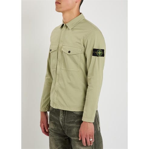 Stone Island - Men's SI Badge Cotton Overshirt