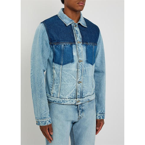 Maison Margiela - Men's Mar Cotton Denim Oversized-Fit Jacket