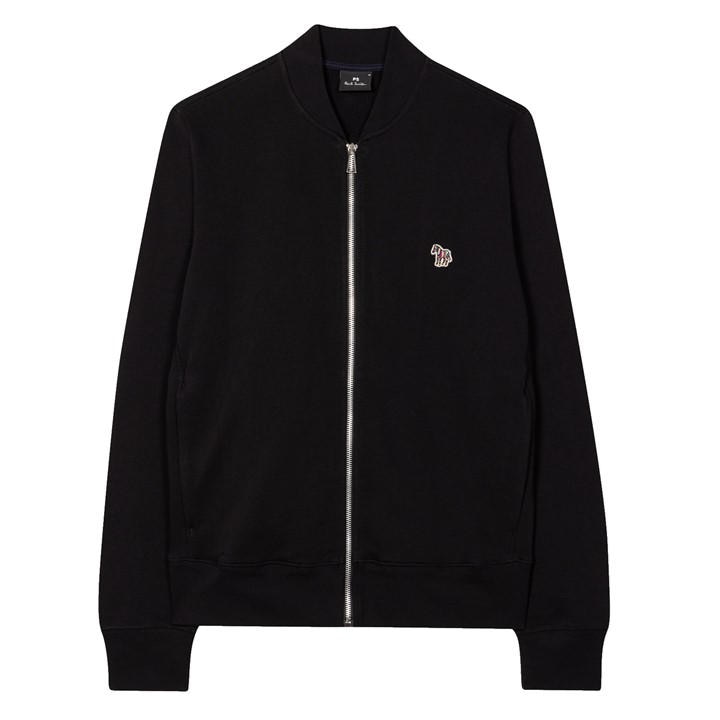 Ps Paul Smith Men's Black Paul Smith Regular Zebra Bomber Jacket Small