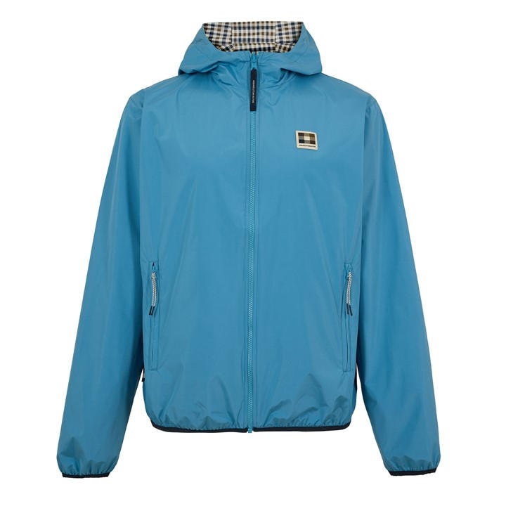Aquascutum Men's Blue Rain Anorak Jacket