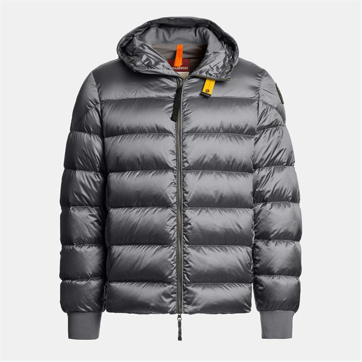 Parajumpers Men's Grey Pharell Short Puffer Jacket Small