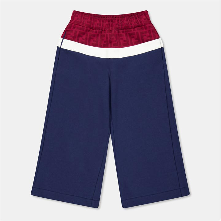 Fendi Unisex Kids Multi ' Open Hem Jersey Joggers