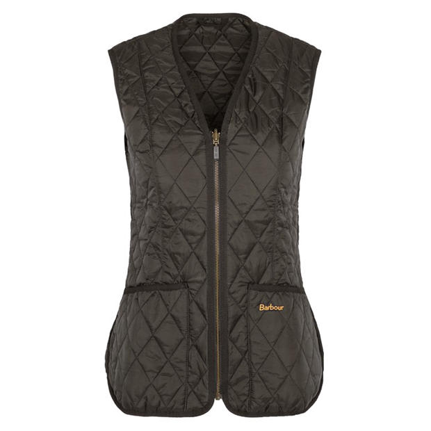 Black/Black - Barbour - Women's  Diamond Quilted Sleeveless Gilet