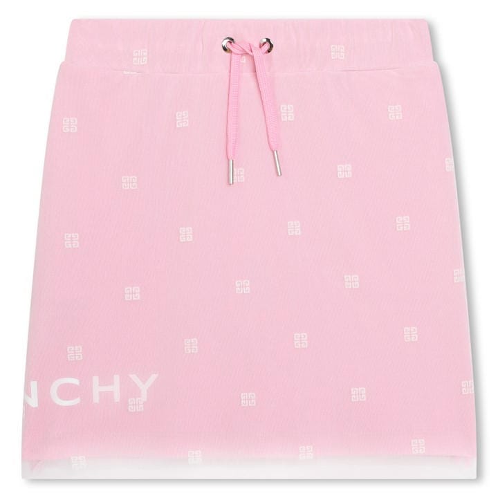 Givenchy Girls Pink 4G Motif Drawstring Skirt - 8 - 9 Years