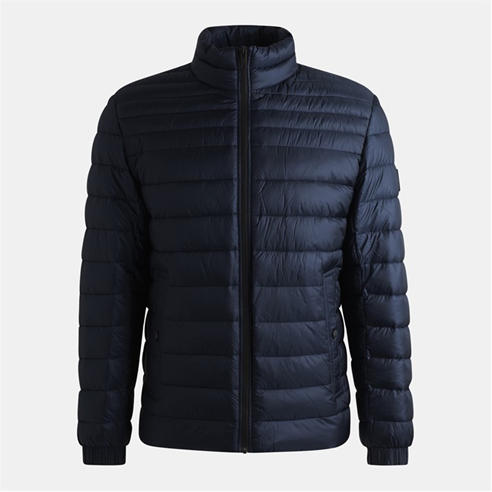 Boss - Men's Orange Water-Repellent Padded Short Puffer Jacket