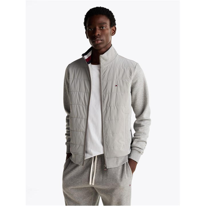 Tommy Hilfiger Men's Grey Zip Sweatshirt Medium