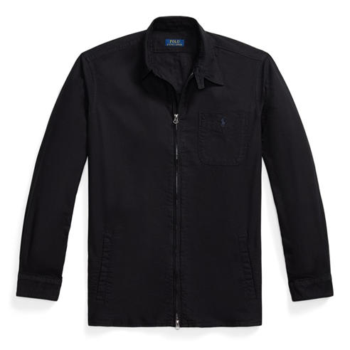 Polo Ralph Lauren - Men's Garment Dye Cotton Long Sleeve Full Zip Overshirt
