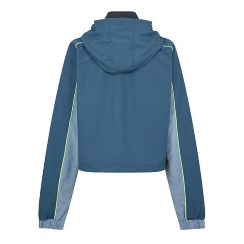 RED RUN - Womens Cropped Hooded Windbreaker