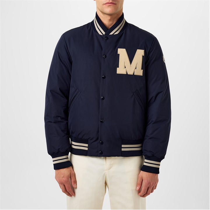 MONCLER Latelin Down Varsity Jacket – Blue MONCLER Latelin Down Varsity Jacket – Blue