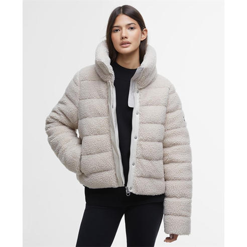 Barbour International - Women's Franchesca Sherpa Fleece Quilted Shearling Jacket
