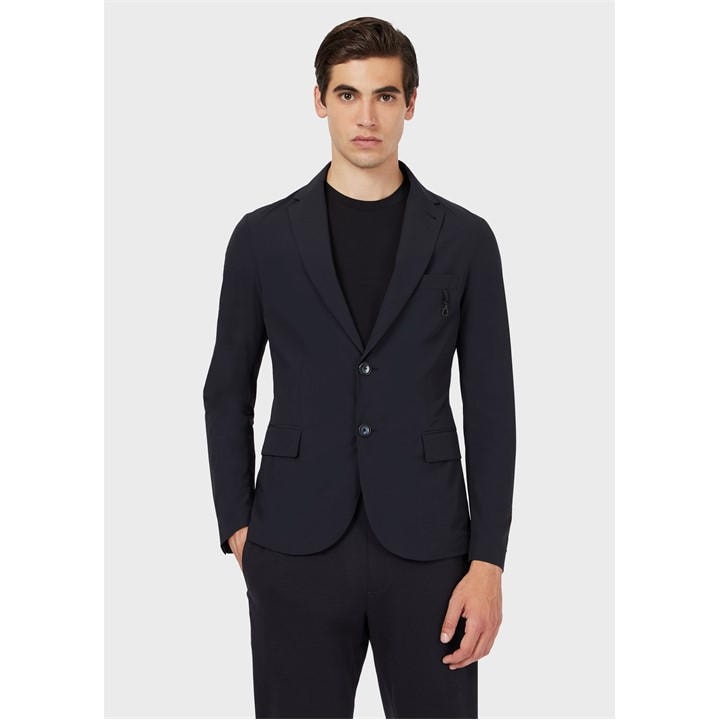 Emporio Armani Men’s Logo Blazer – Blue Emporio Armani Men’s Logo Blazer – Blue