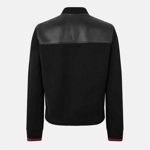 GUCCI - Leather Knit Jacket